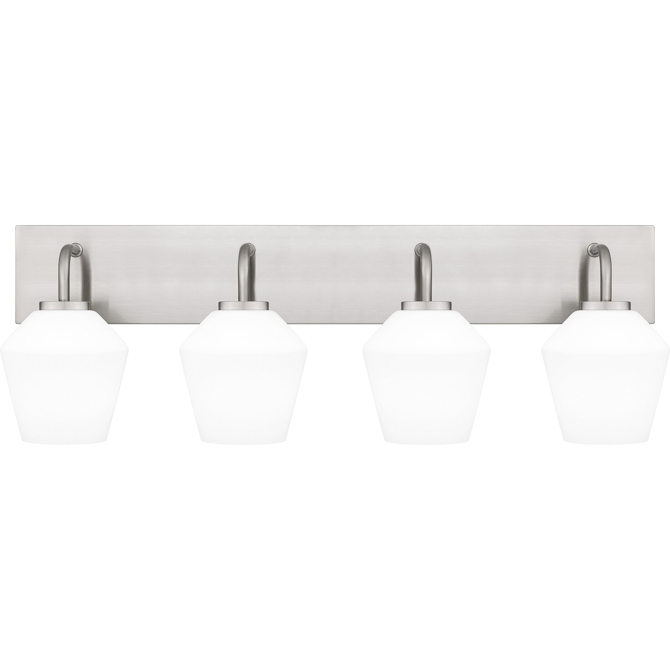 Quoizel NIE8629BN Nielson 29.25-in 4 -Light Brushed Nickel Transitional Vanity light