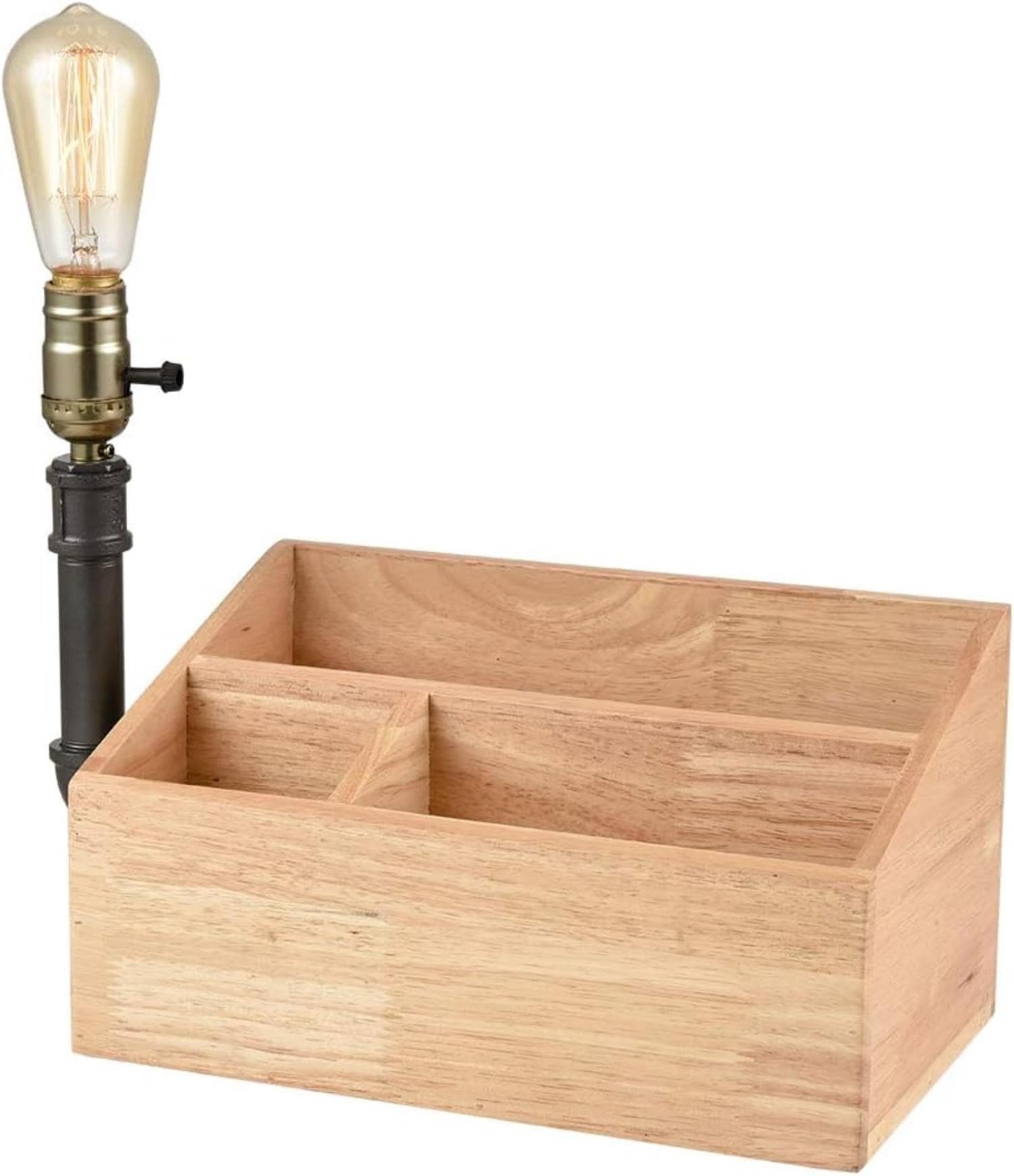 Claxy CL-M8027TU Rustic/Industrial Bronze LED Incandescent On/Off switch Uplight Table Lamp with