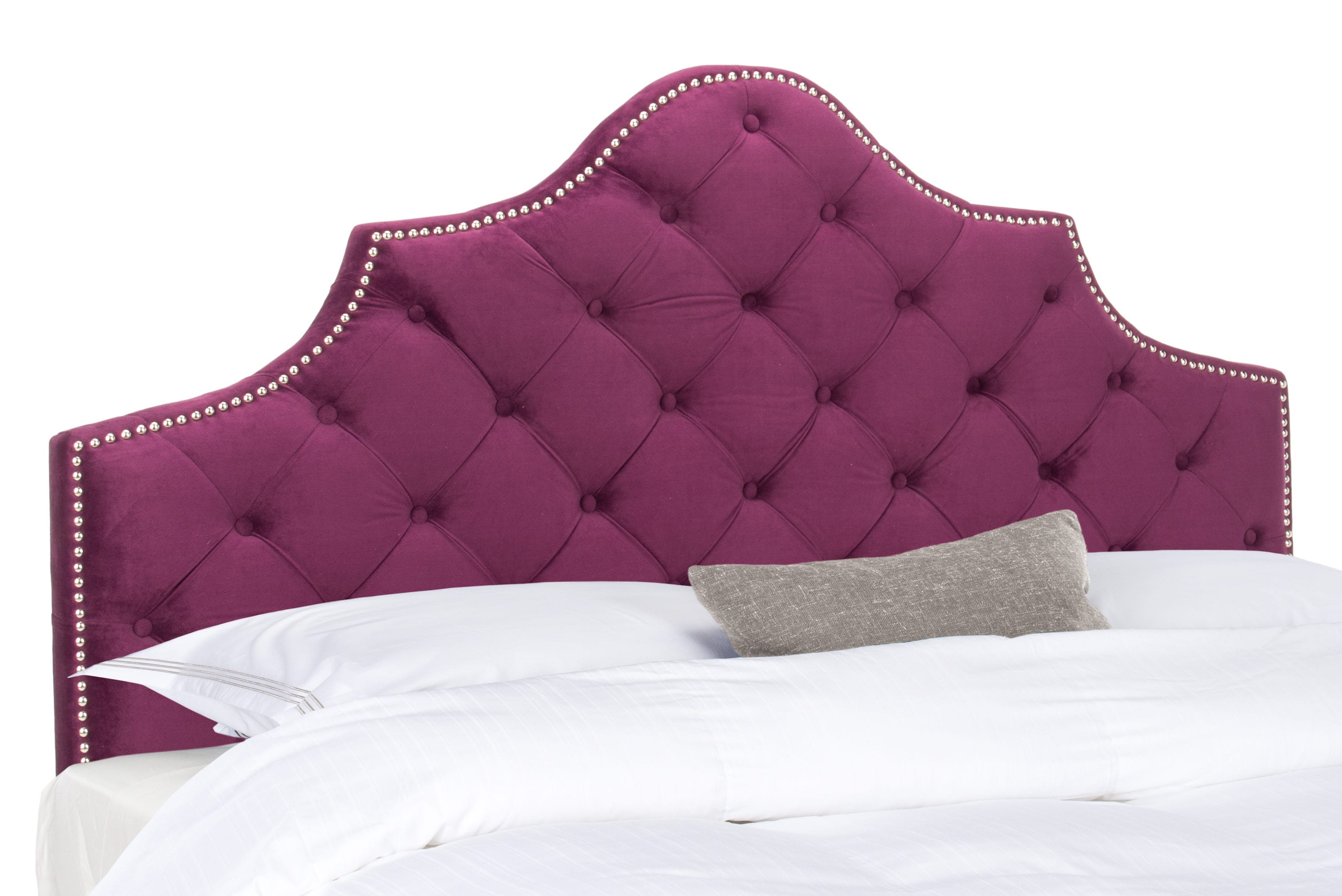 Safavieh Home Arebelle Modern Blush Pink Velvet Tufted Headboard, Queen :  : Home & Kitchen