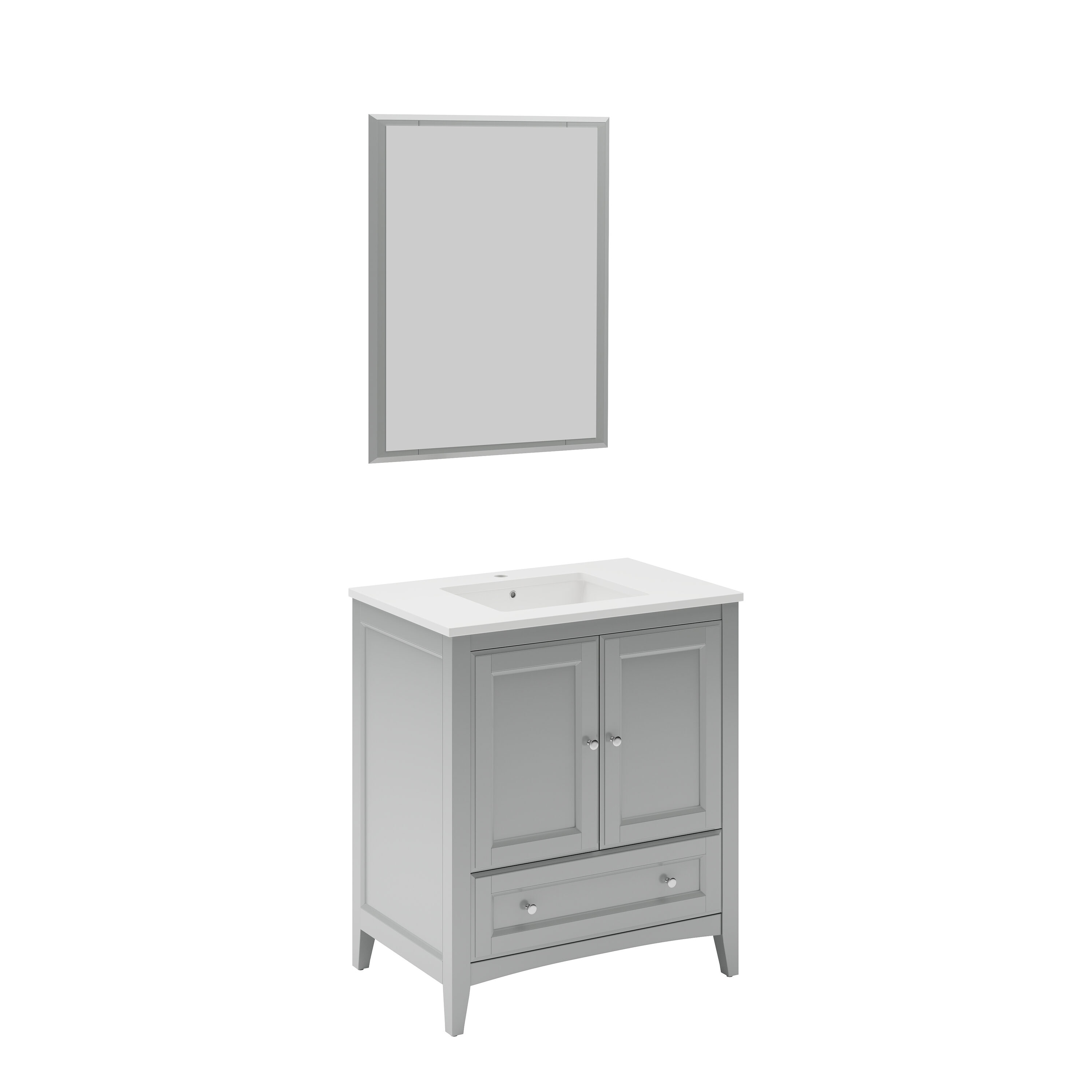 Fresca FVN2030GR Bath-Vanity-Combo - View #2