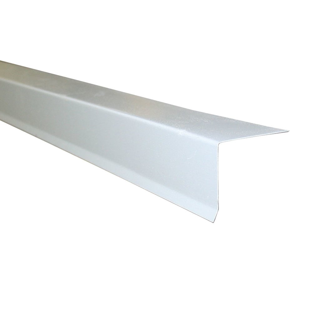 Union Corrugating WHDC 1.5-in x 10-ft White Galvanized steel Drip Edge