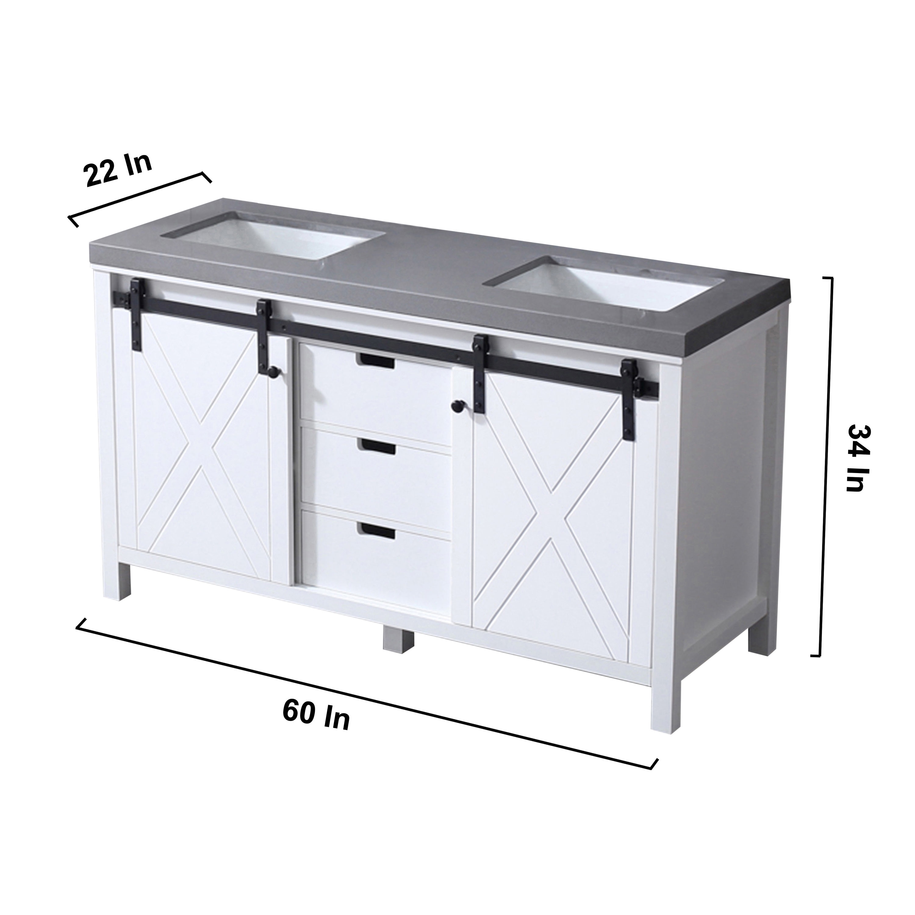 Lexora LM342260DAAS000 Bath-Vanity-Combo - View #14