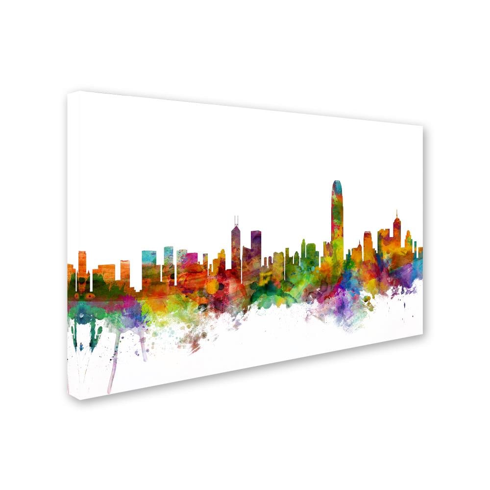 Trademark Fine Art Framed 12-in H x 19-in W Maps Print on Canvas at ...