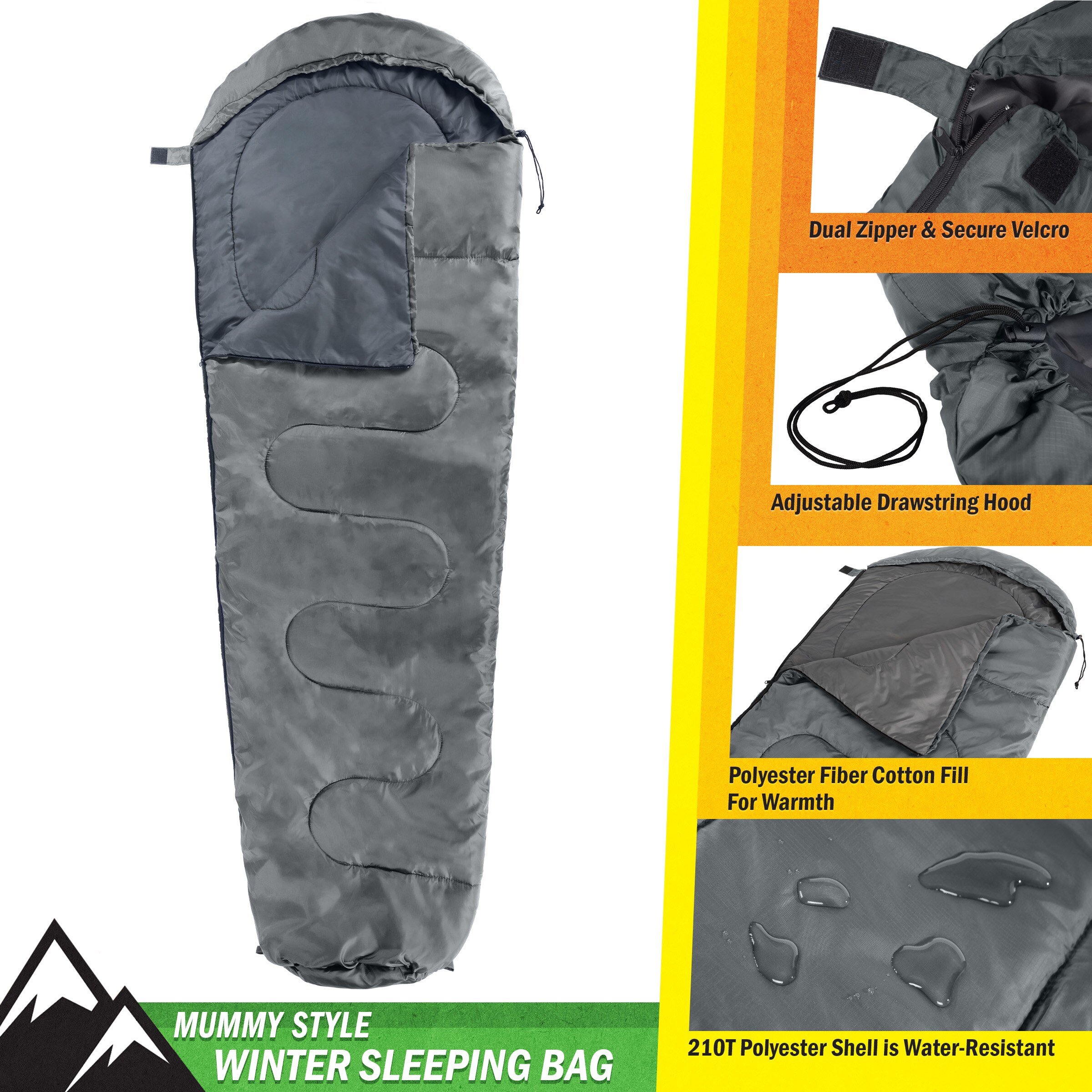 Wakeman 75-CMP1163 Sleeping-Bags - View #2