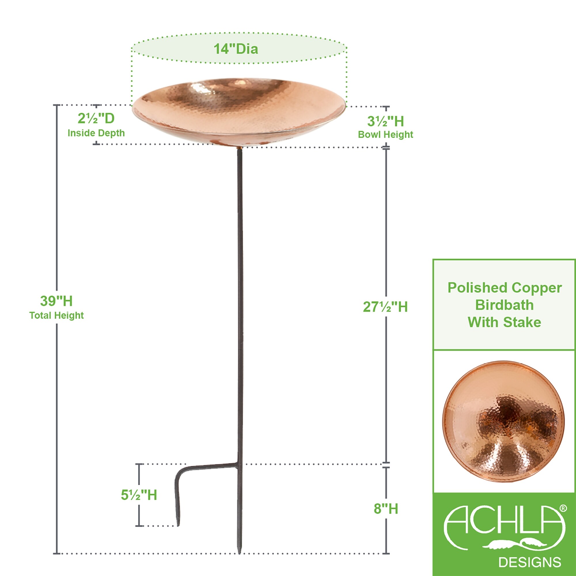 ACHLA Designs 201-3003 birdbaths - View #2