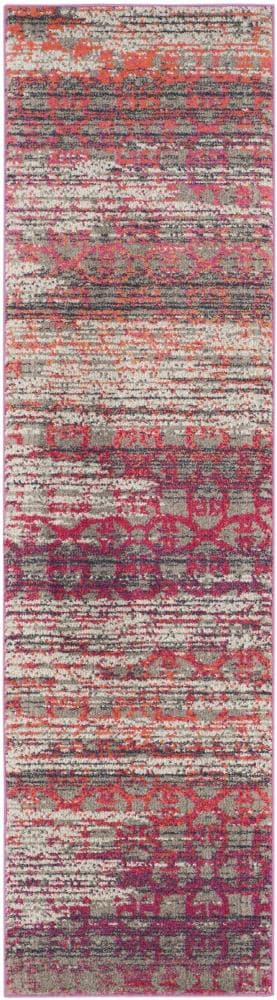 Safavieh MNC217G-28 Monaco Ombre 2 x 8 (ft) Loomed Polypropylene Gray/Multi Rectangular Indoor Distressed/Overdyed Runner rug