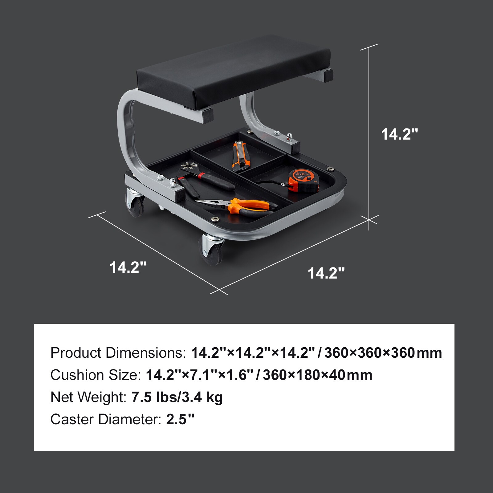 VEVOR SCXCDBKDGDFX01575V0 Creepers-Workseats - View #7
