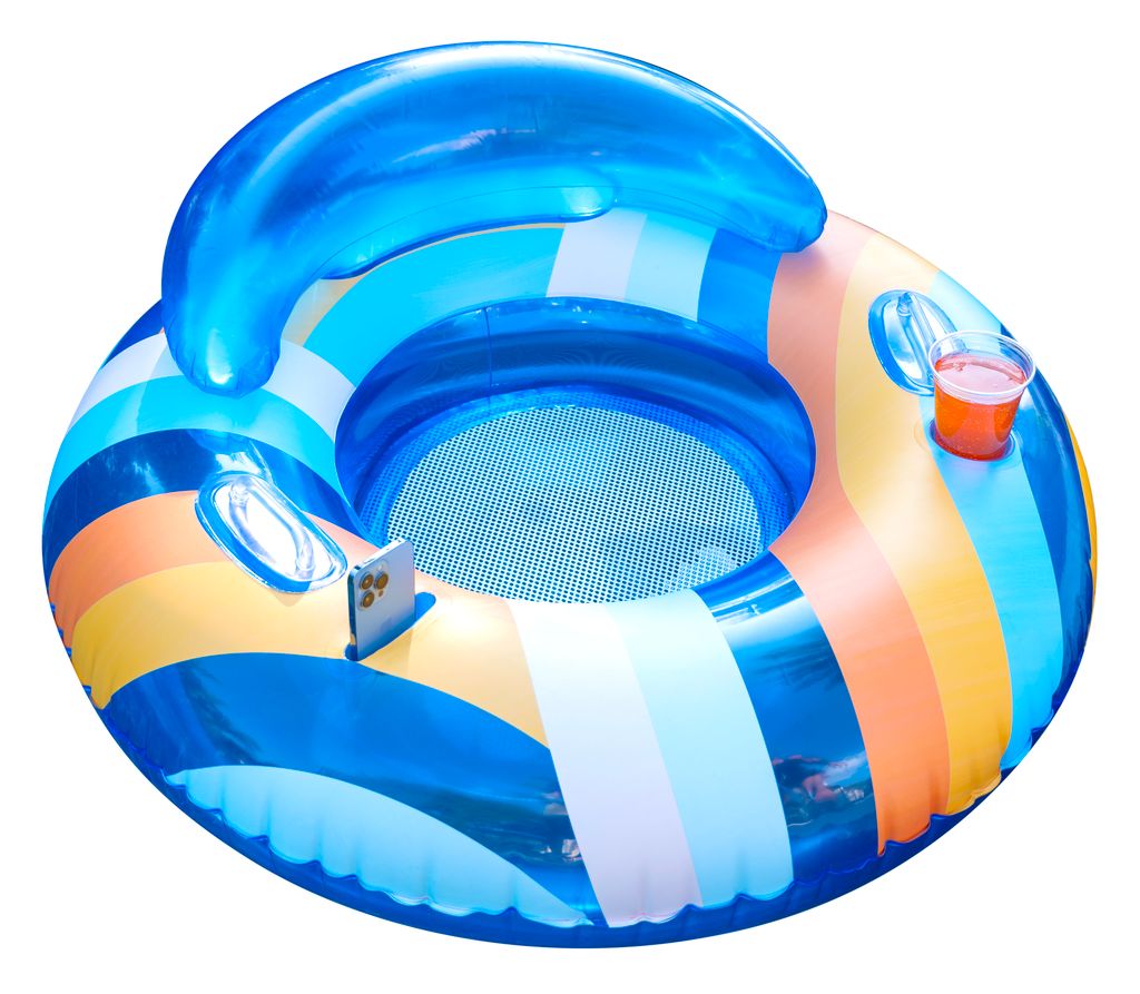 PoolCandy PC2446GV1 44-Inches x 44-Inches Multicolor Inflatable ride-on
