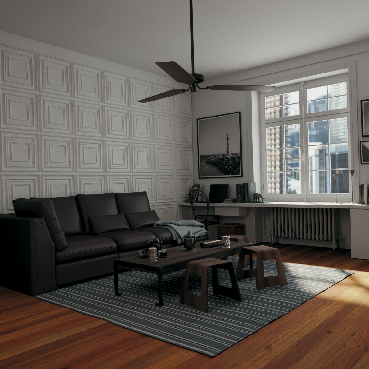 Ekena Millwork WP20X20MXWH-CASE-12 Wall-Panels - View #7