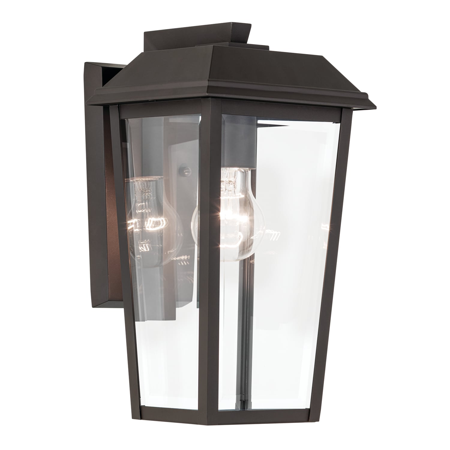 Kichler 59118OZ Mathus 1 -Light 13-in H Bronze Hardwired Outdoor Wall Light