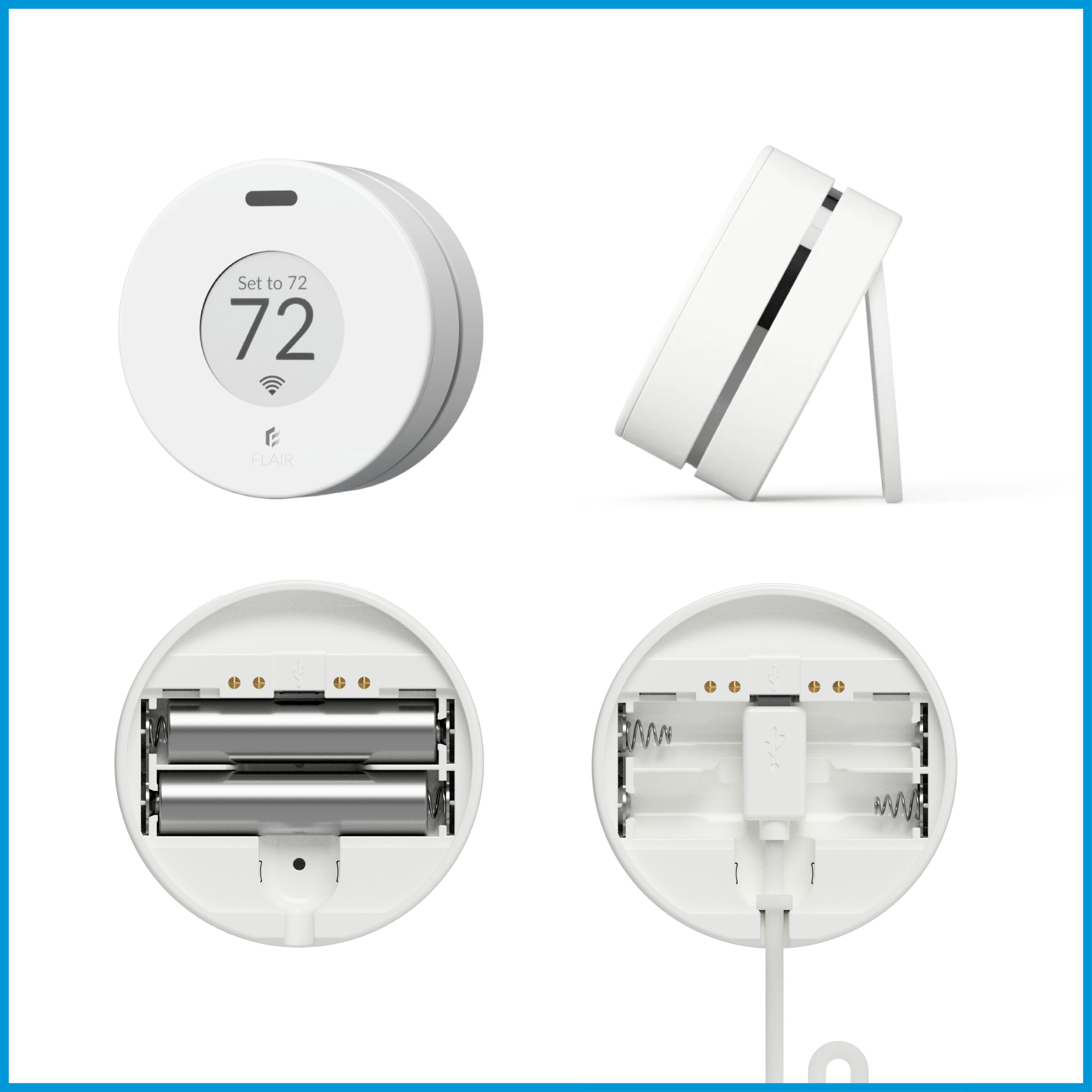 FLAIR Pearl White Smart Thermostat and Room Sensor with Wi-Fi Compatibility FLAIRPUCK001 Sansujyuku sansujyuku.com