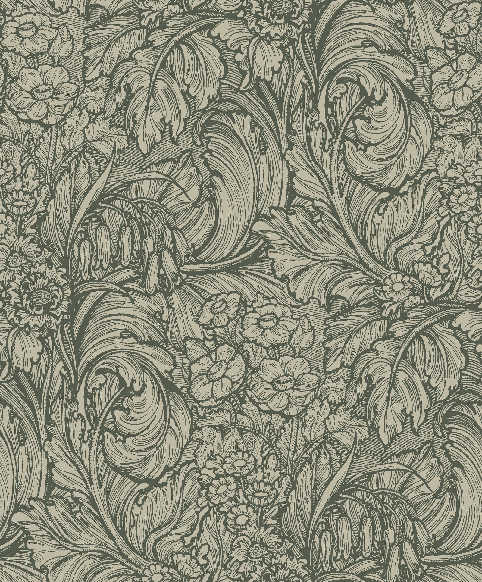 Galerie LB25136 Off The Wall Hedgerovia Green Wallpaper LB25136