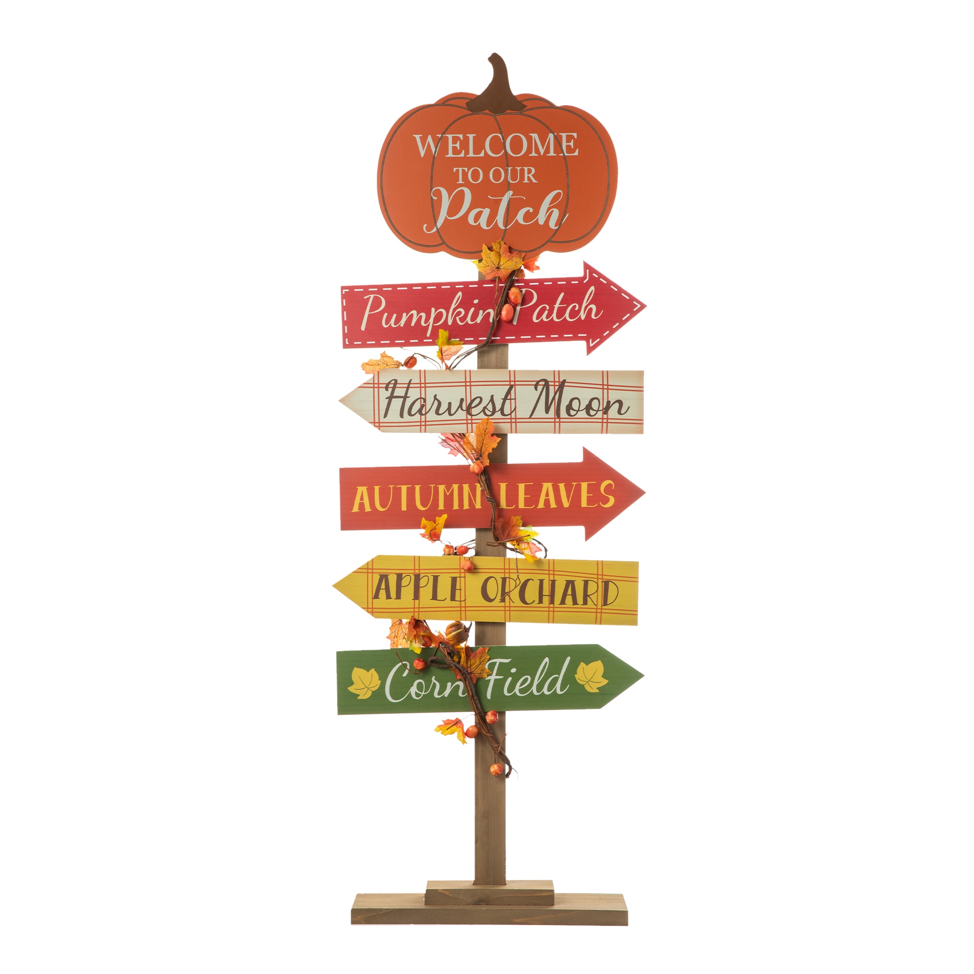 Glitzhome 2005600027 42.5-Inches Pumpkin Free standing decoration