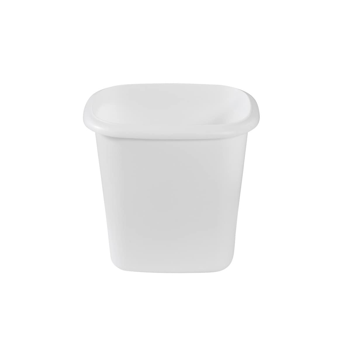 Hefty 2.65-Gallons White Plastic Kitchen Trash Can with Lid Indoor in the  Trash Cans department at