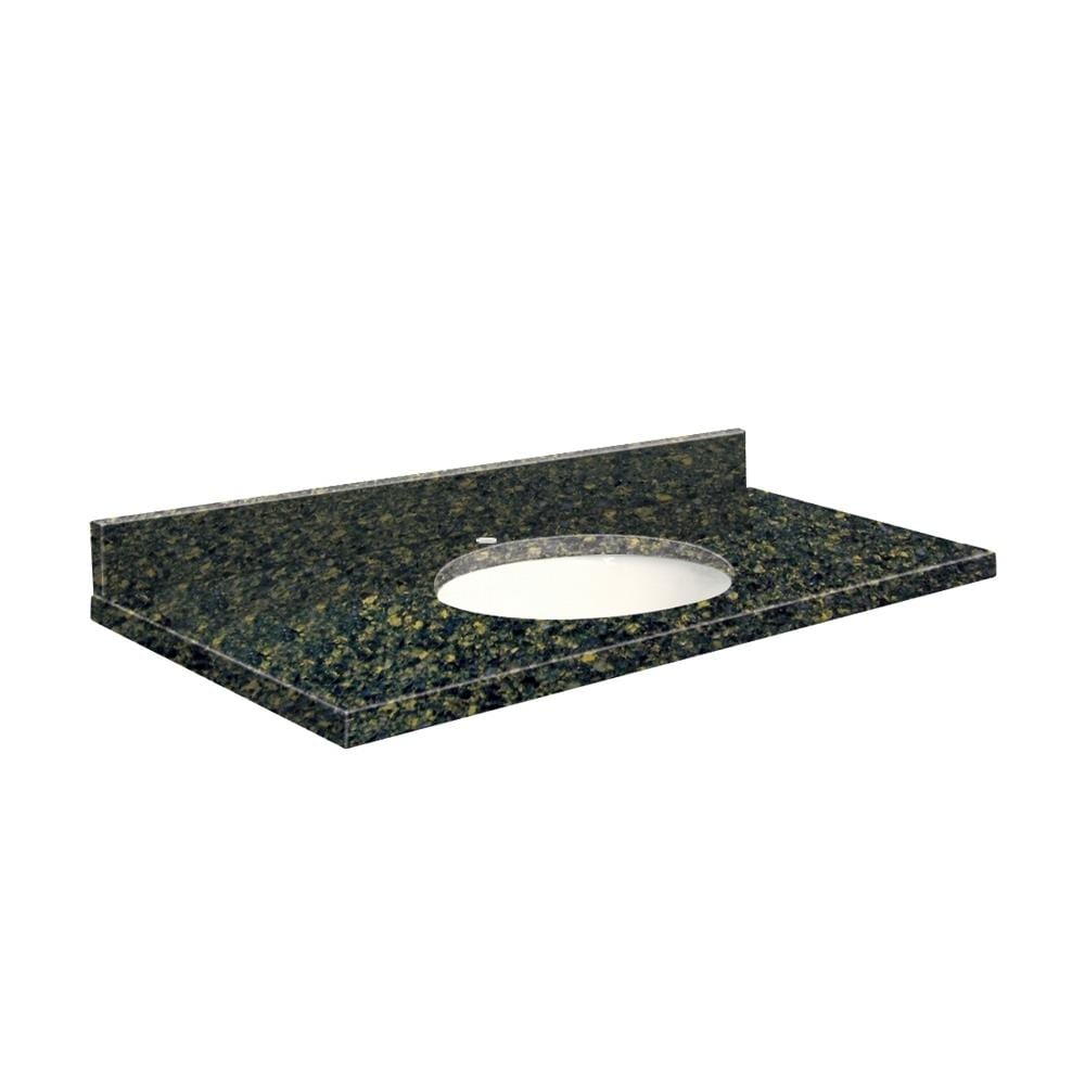 Transolid Q4322-3S-A-W-1 43-in Manchester Square Quartz Undermount Single Sink Bathroom Vanity Top