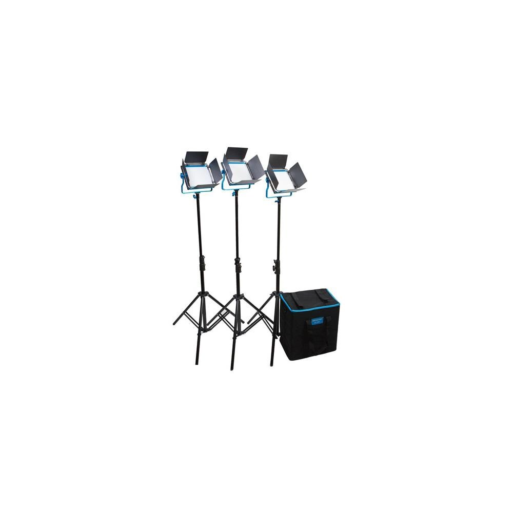 TCNCD353595 Dracast DR-DRSPL3500BH S Series LED500 Plus Bi-Color 3-Light Kit with Hard Case