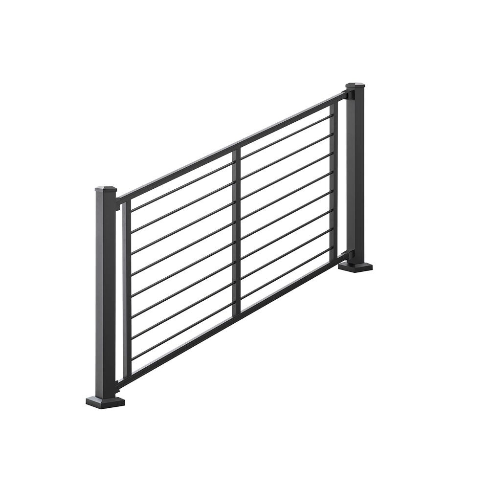 Trex Signature 8-ft x 36-in Charcoal Black Aluminum Deck Stair Rail Kit ...