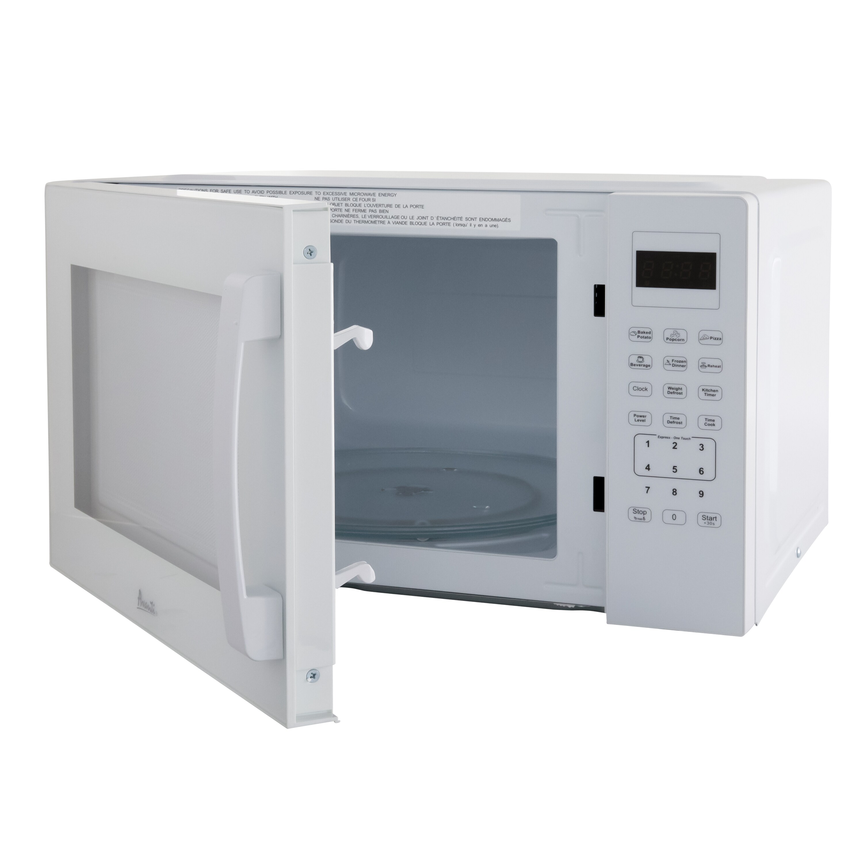 Avanti 1.5 cu ft White Countertop Microwave with Timer