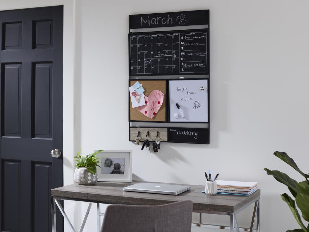Personalized Dry Erase Chalkboard Calendar Small OR Large Size Framed  Family Command Center Organizer Horizontal 