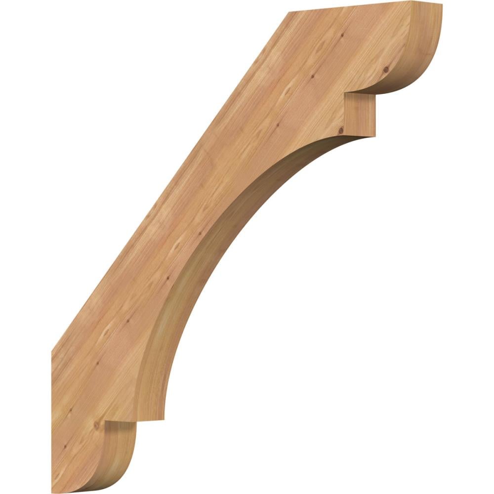 Ekena Millwork BRC04X36X36OLY00SWR 3-1/2-in x 36-in x 36-in Western Red Cedar Wood Olympic Smooth Knee Brace