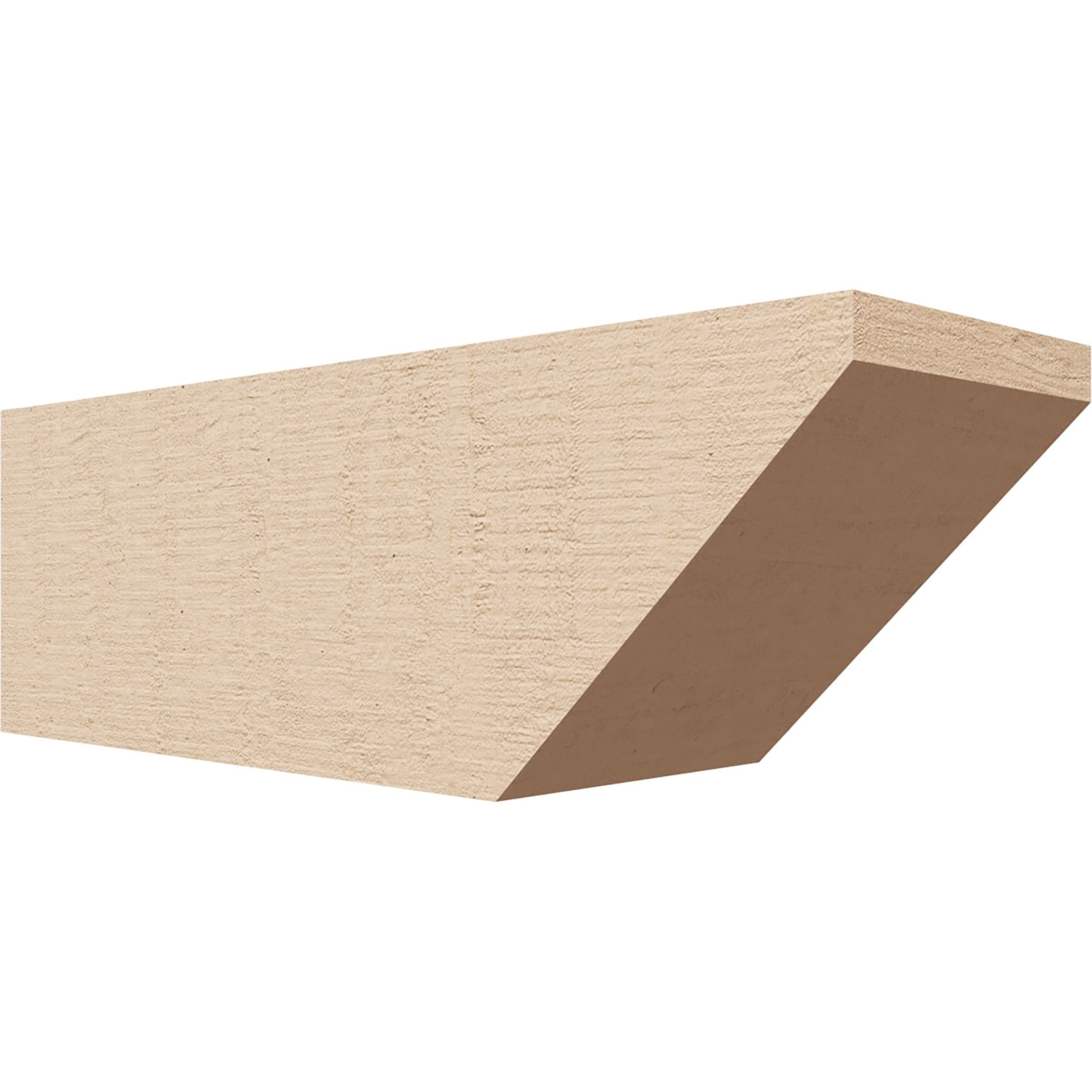Ekena Millwork RFTU04X04X12CONRCPR Concord Woodgrain 4-in x 4-in x 12-in Brown Urethane Standard bracket