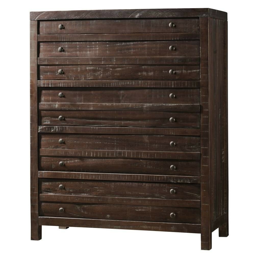Benzara BM187804 Brown 9-Drawer Accent Chest