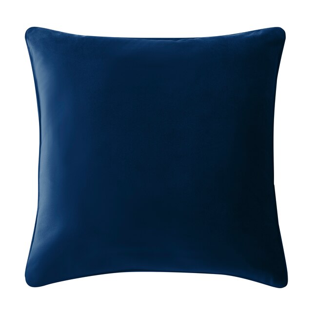 Brielle Home 18-in x 18-in Navy Indoor Decorative Pillow in the