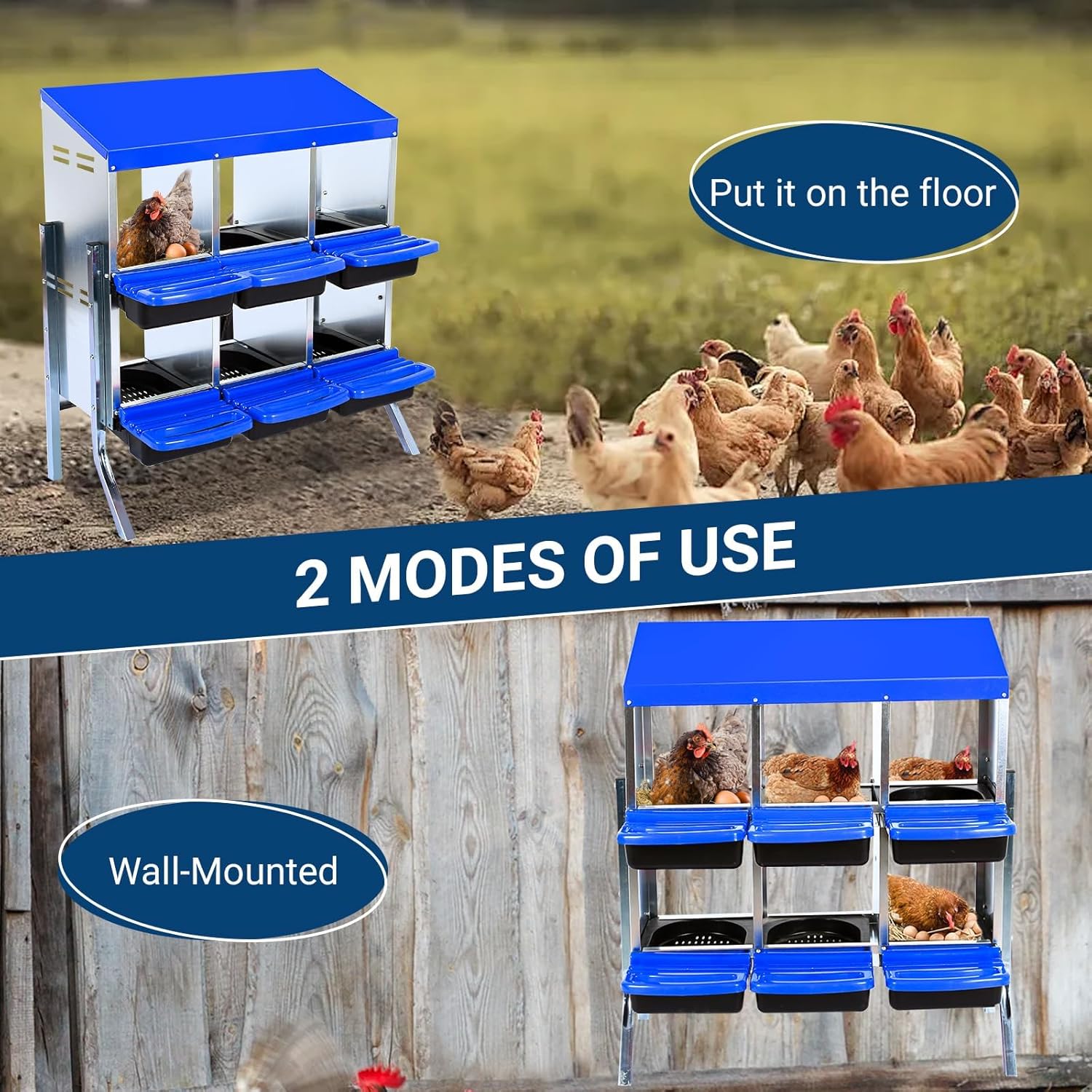Qeetex GGL-PPG-33CXPLB9 Chicken-Coops-Rabbit-Hutches - View #6