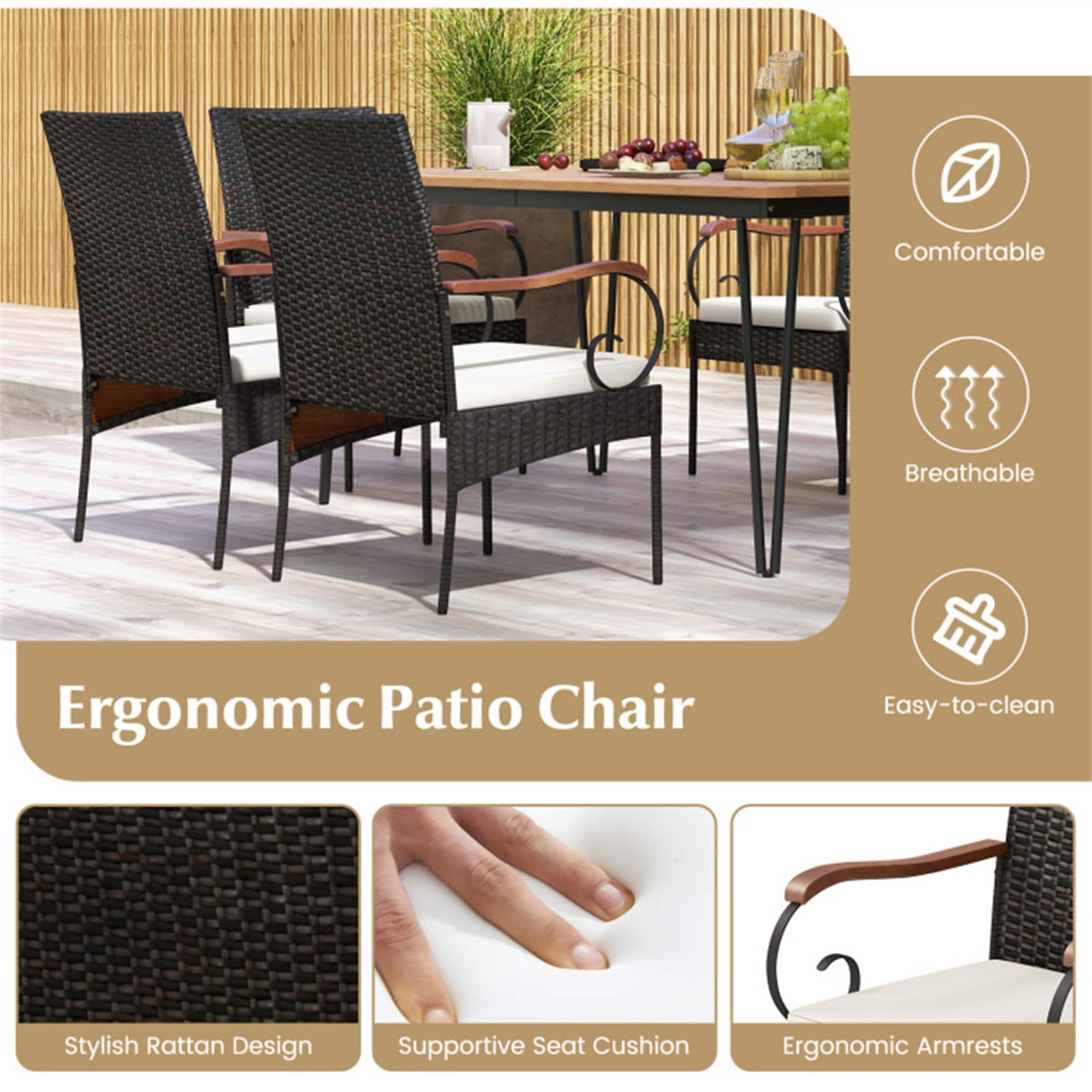 BABOOM BOM-003AAA-OR Patio-Dining-Sets - View #6