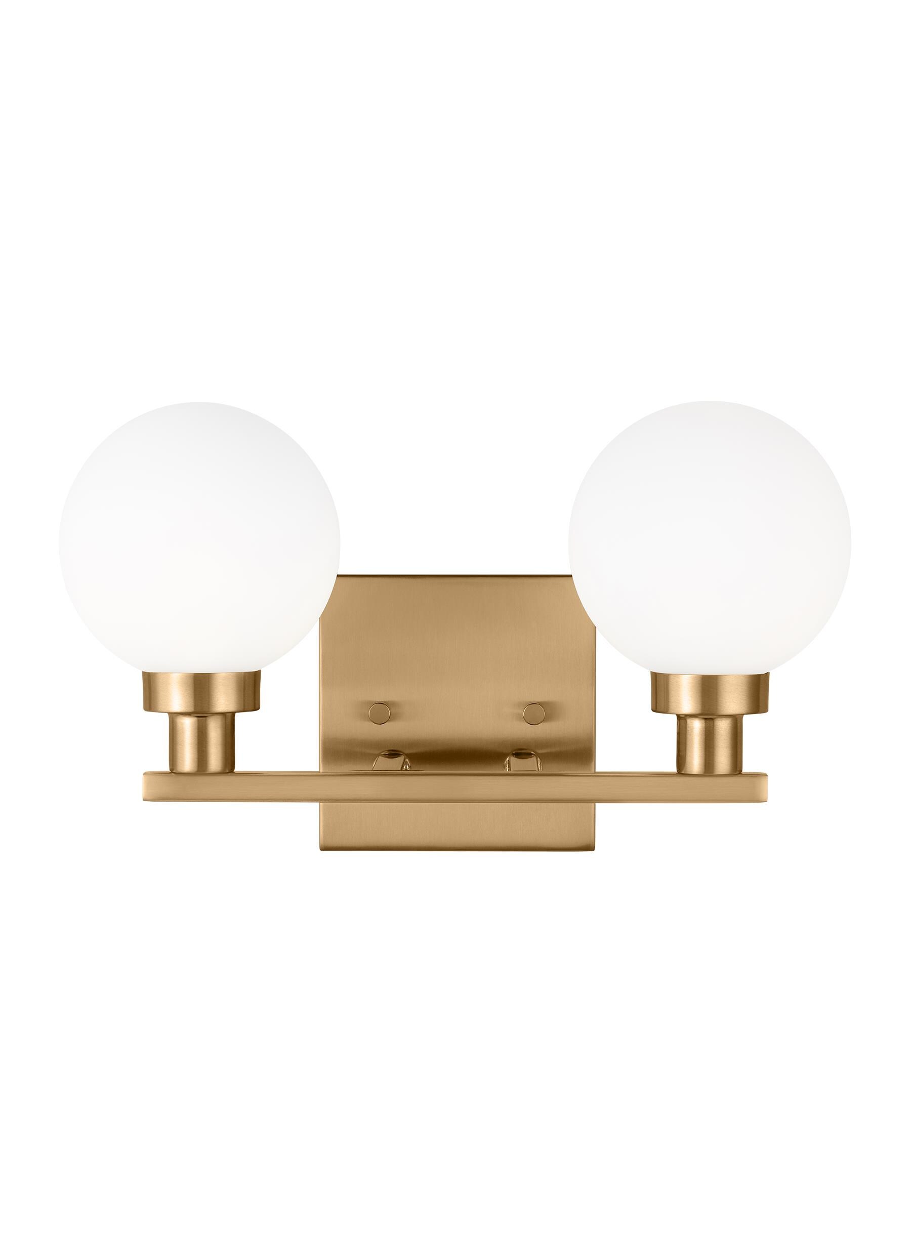Generation Lighting 4461602-848 Clybourn 12-in 2 -Light Brass Modern/contemporary Vanity light