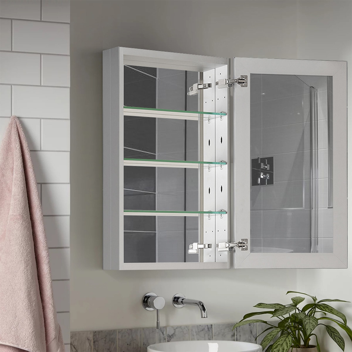 Frame My Mirror Add A Frame - Black 36 x 36 Mirror Frame Kit- Ideal for  Bathroom, Wall Decor, Bedroom and Livingroom - Moisture Resistant - Dawson