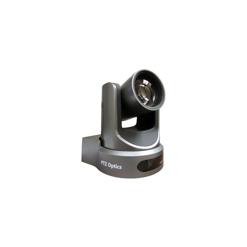  TCNCD335850 PTZOptics PTZ-PT12X-NDI-GY 12x Optical Zoom CVBS IP Streaming 72.5 deg Broadcast and Conference Camera- Gray with US Power Supply