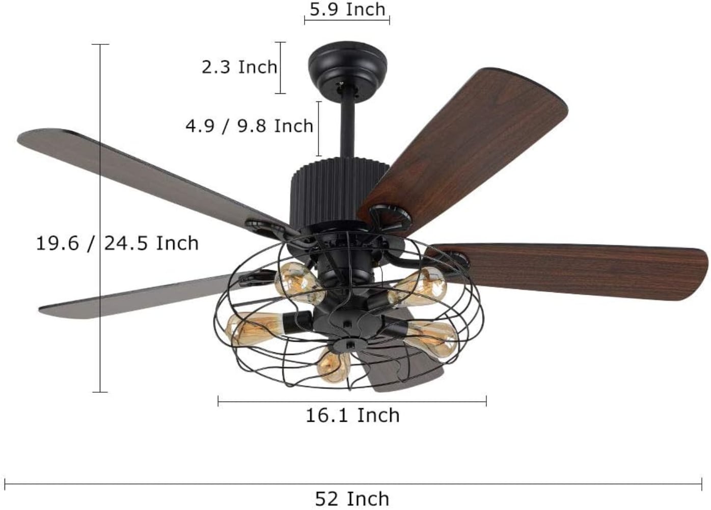 Oukaning HCX184-US Ceiling-Fans - View #12