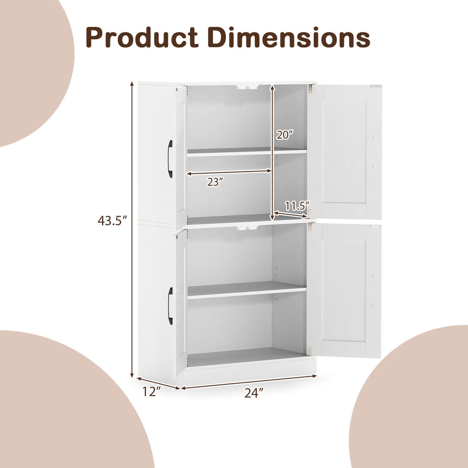Costway CSHY003251 Utility-Storage-Cabinets - View #3