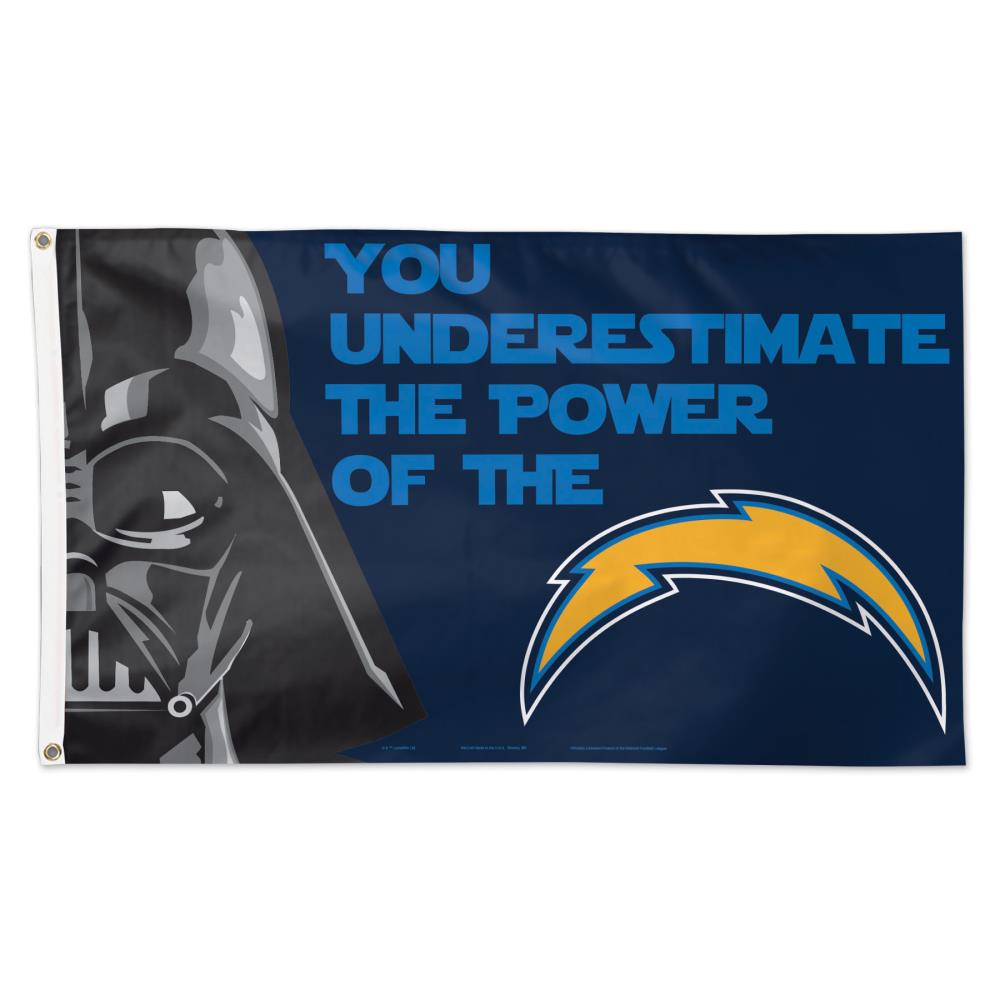 WinCraft Sports 40494115 5-ft W x 3-ft H San Diego Chargers Flag