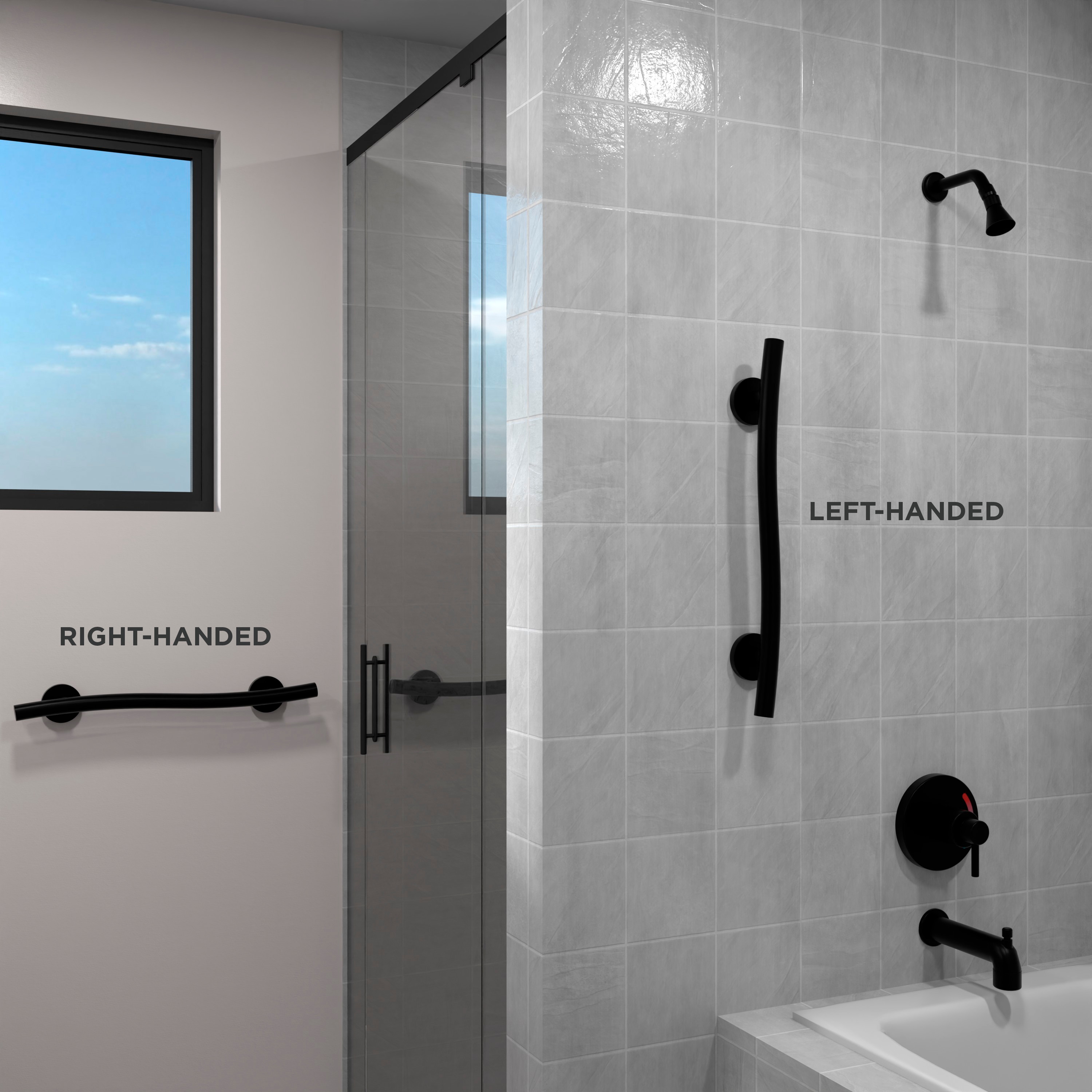 HealthCraft WGB-24-LR-BLK Grab-Bars - View #3