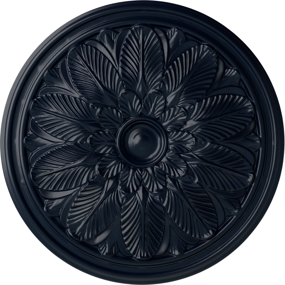 Ekena Millwork CM22BOMDF Bordeaux 22.625-in W x 22.625-in L Painted Midnight Dream Polyurethane Whole Ceiling Medallion