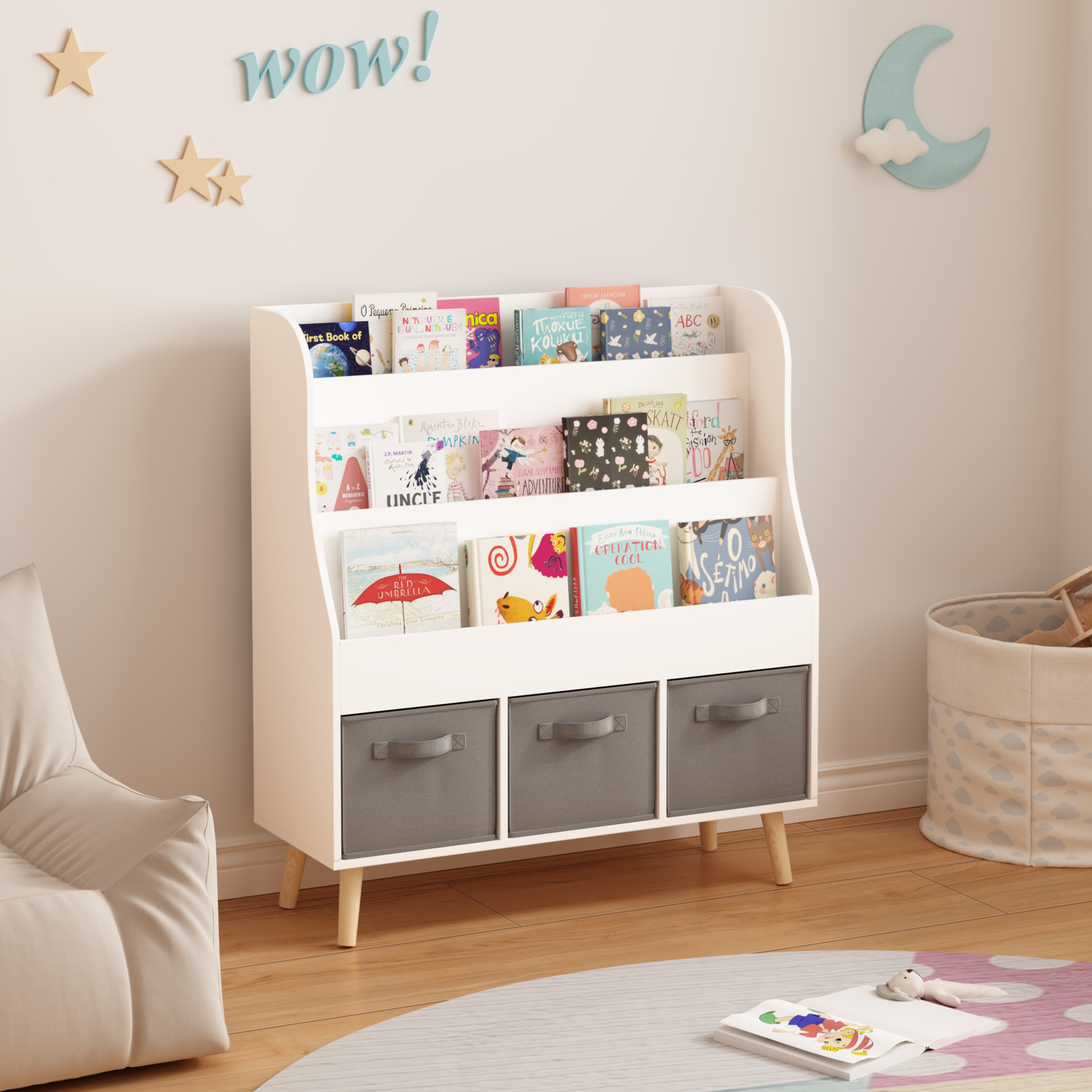 ToolCat LDSG-127-WS Kids-Bookcases - View #10