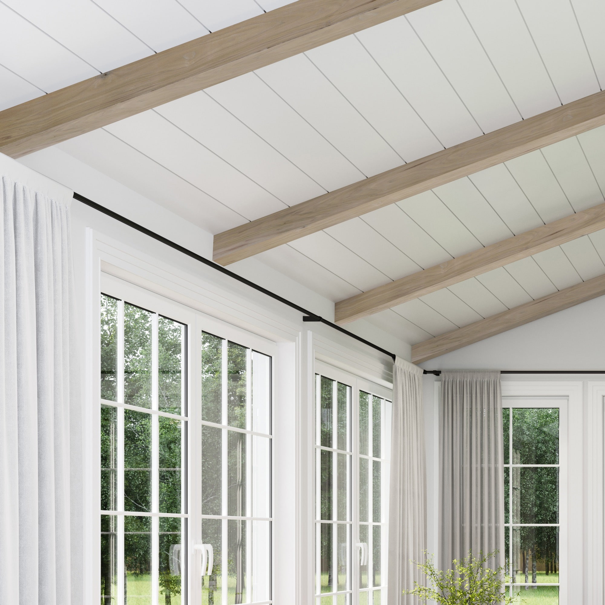 Ornamental Mouldings BEAMNAT02-92POP5X3 Faux-Beams - View #2