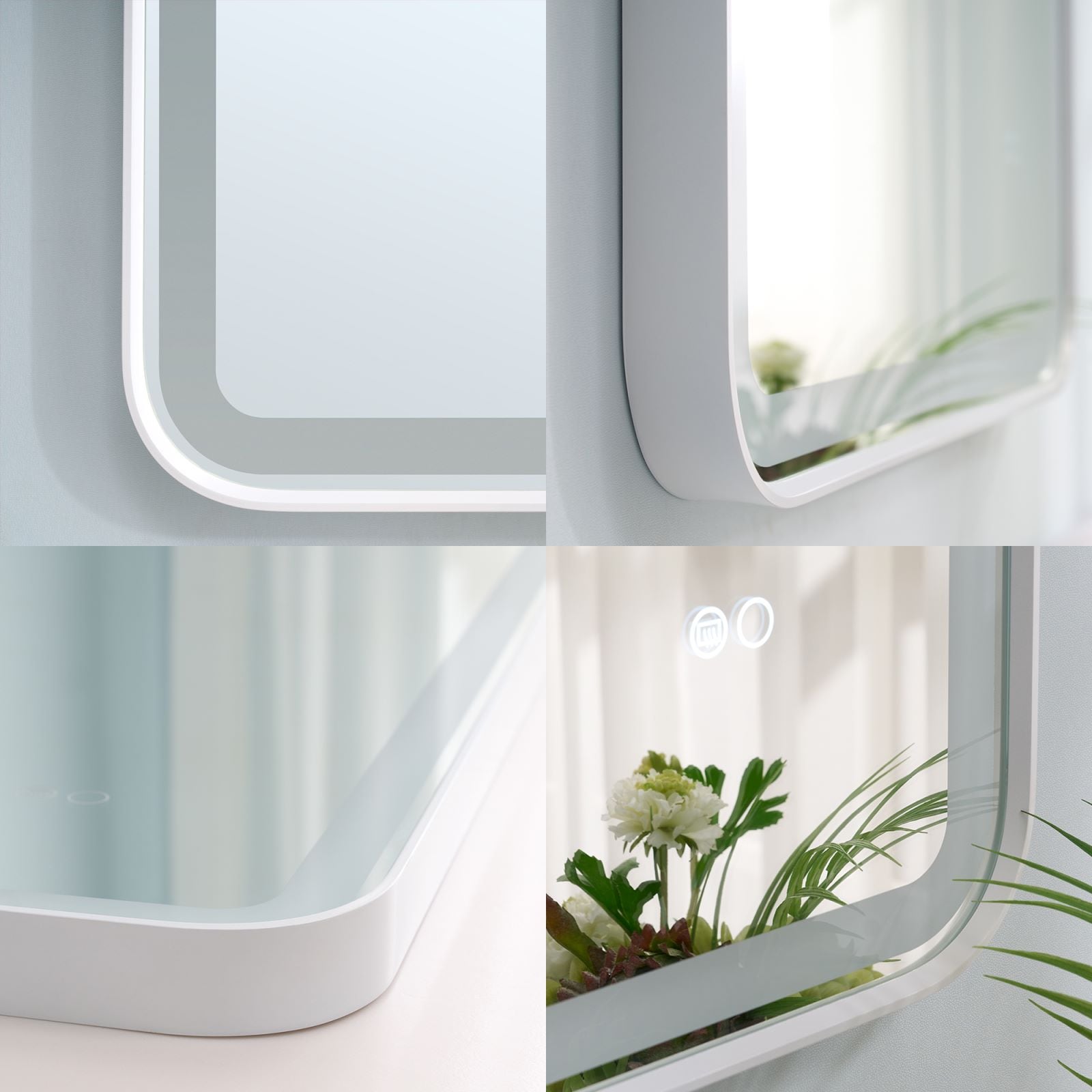 WELLFOR W9FM4032WT Framed-Bath-Mirrors - View #11