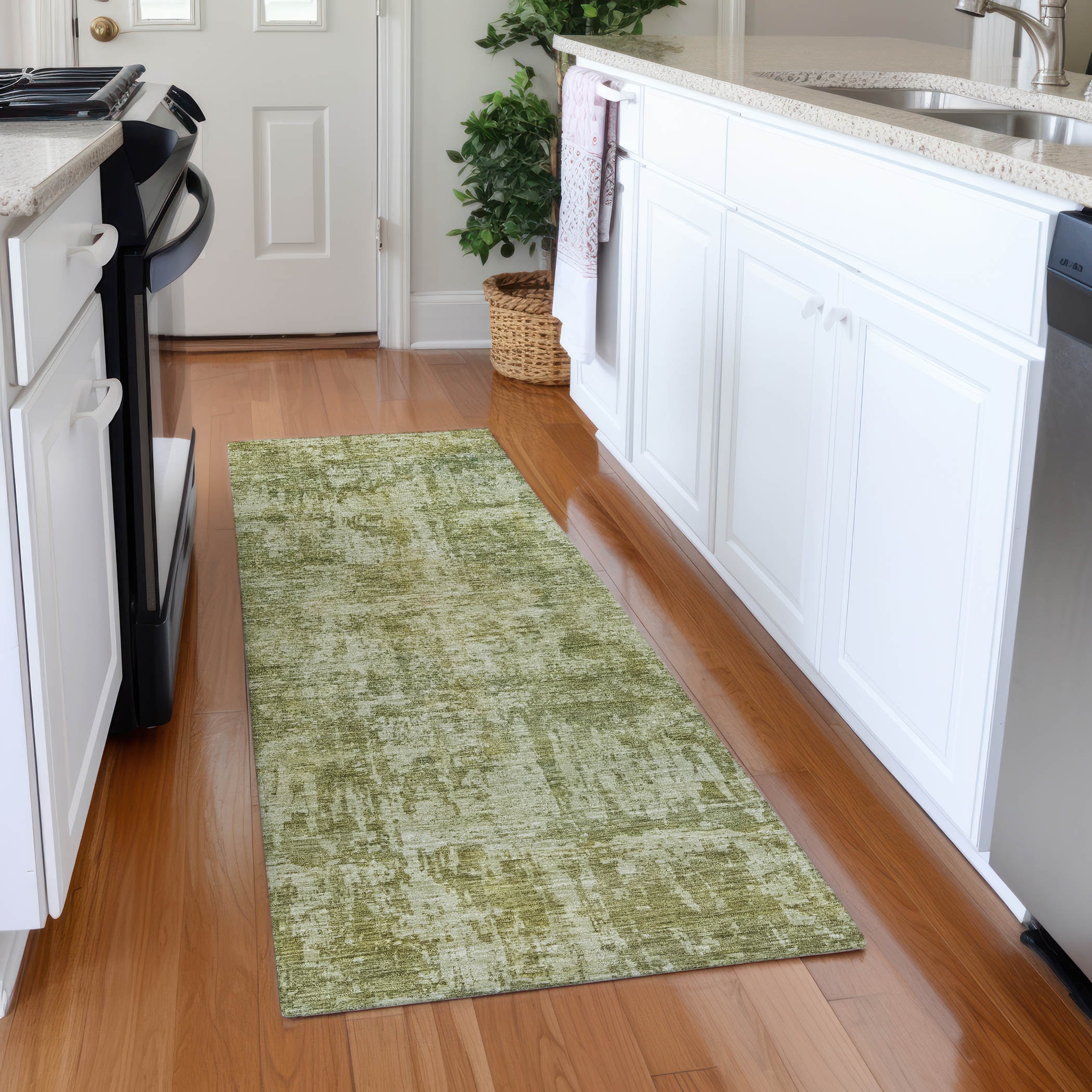 Addison Rugs ACN1627AL2X8 Chantille ACN1627AL 2 x 7 (ft) Loomed Aloe Rectangular Indoor/Outdoor Machine washable Pet Friendly Area rug