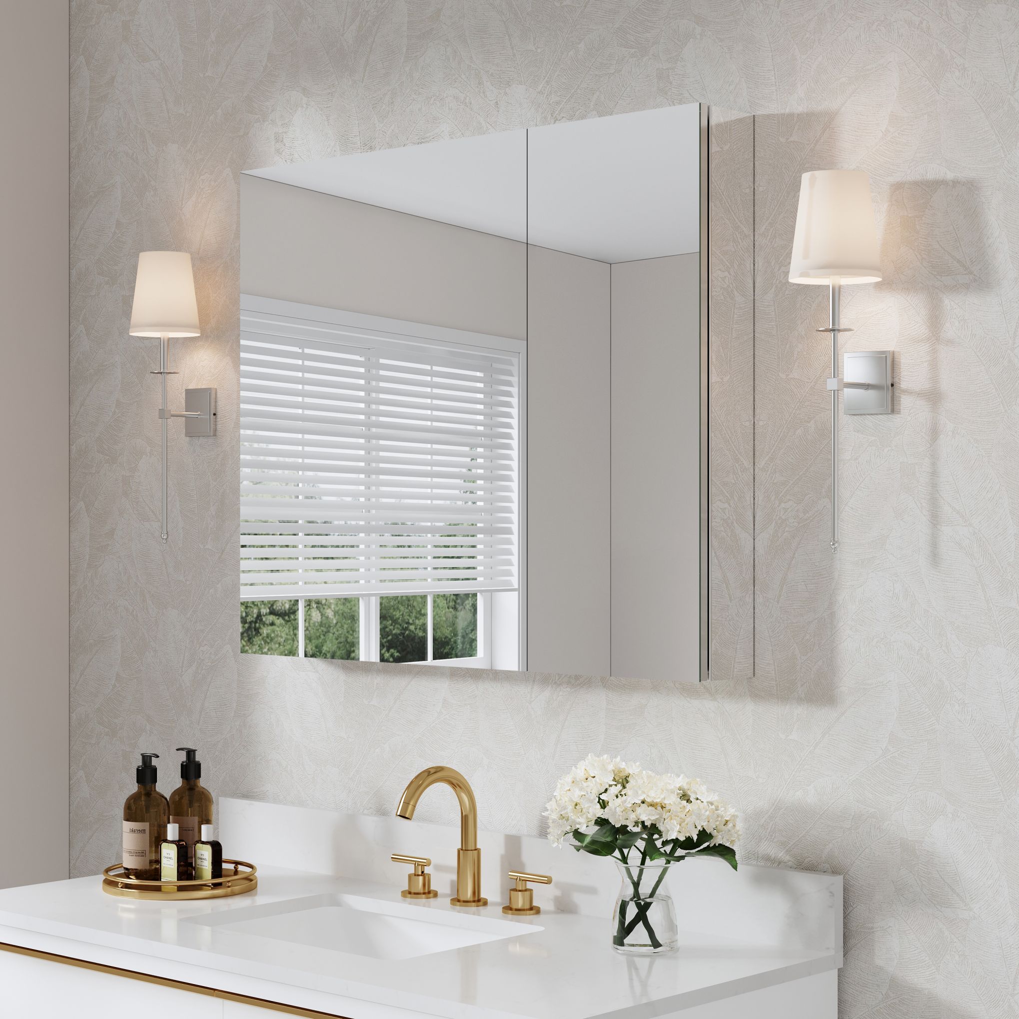 WELLFOR ROSA2412LR Bathroom-Medicine-Cabinets - View #10