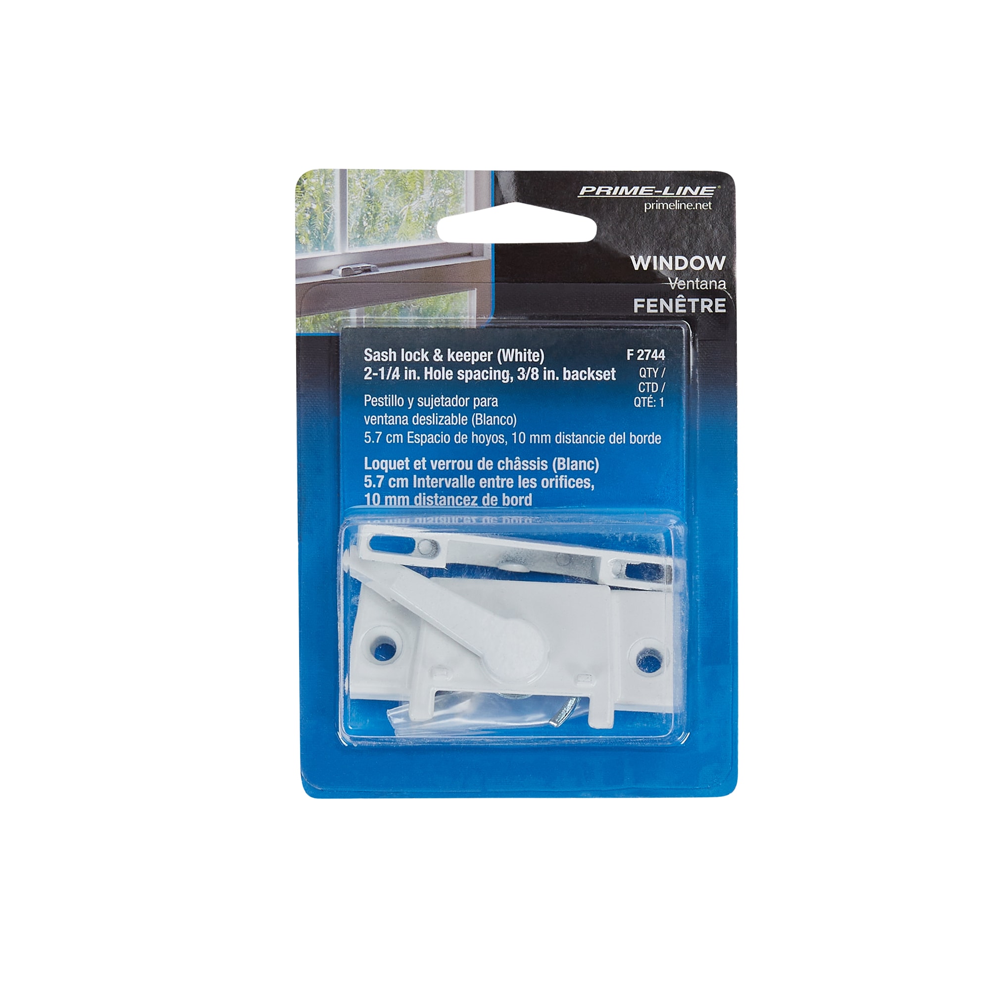 Prime-Line H 3673 Stanley Awning Operator, Gray, Left Hand, 2-3/16 In.  Offset Link (Single Pack) - Window Latches 