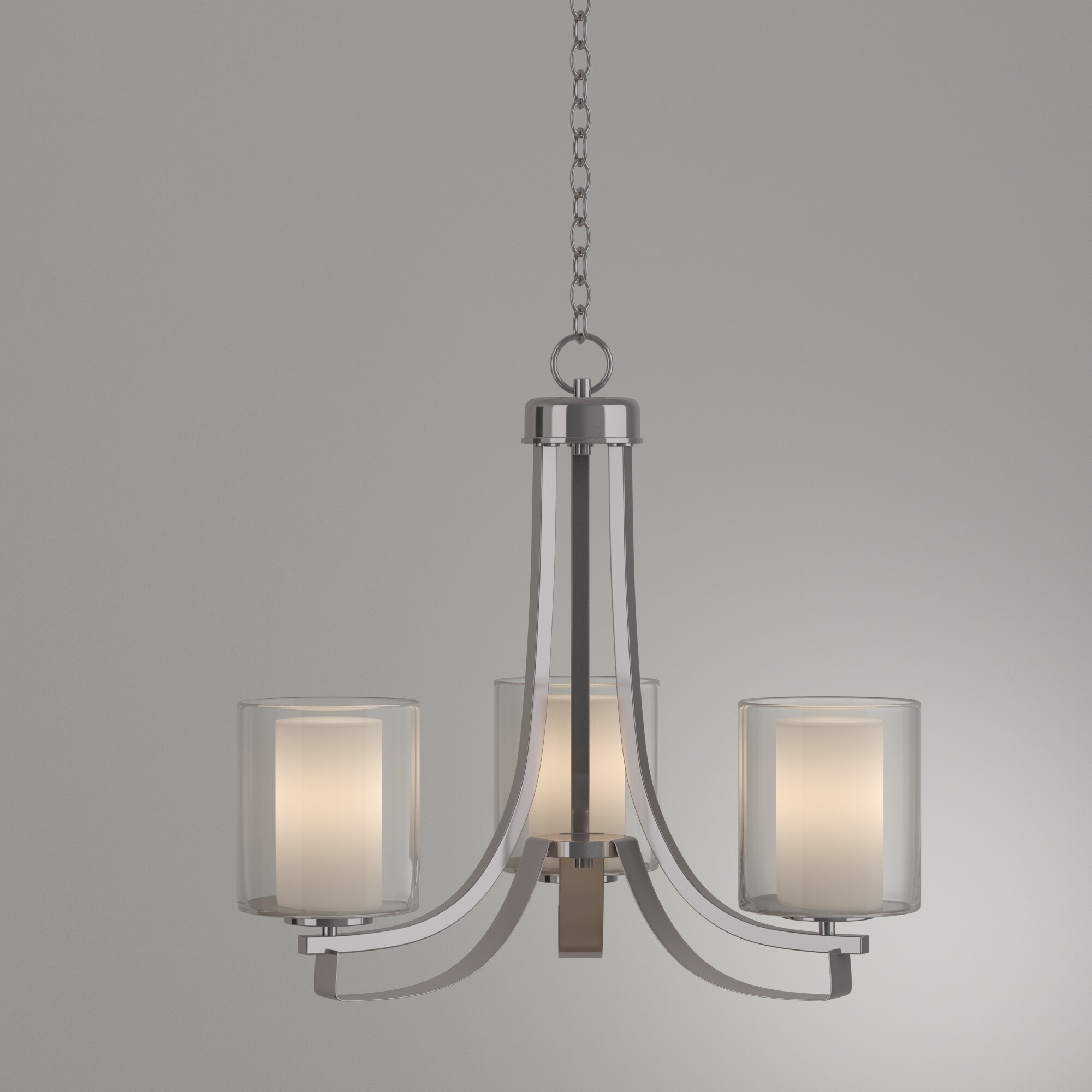 Minka Lavery Parsons Studio 3-Light Brushed Nickel Modern/Contemporary ...