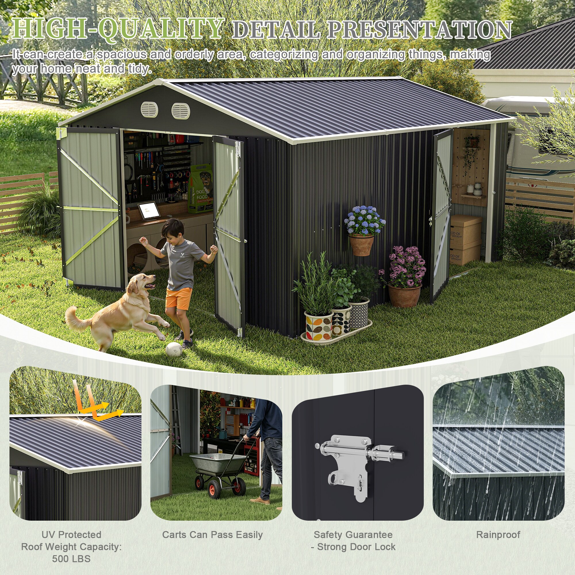 Mondawe MD-W2794-00003 Metal-Storage-Buildings-Sheds - View #4