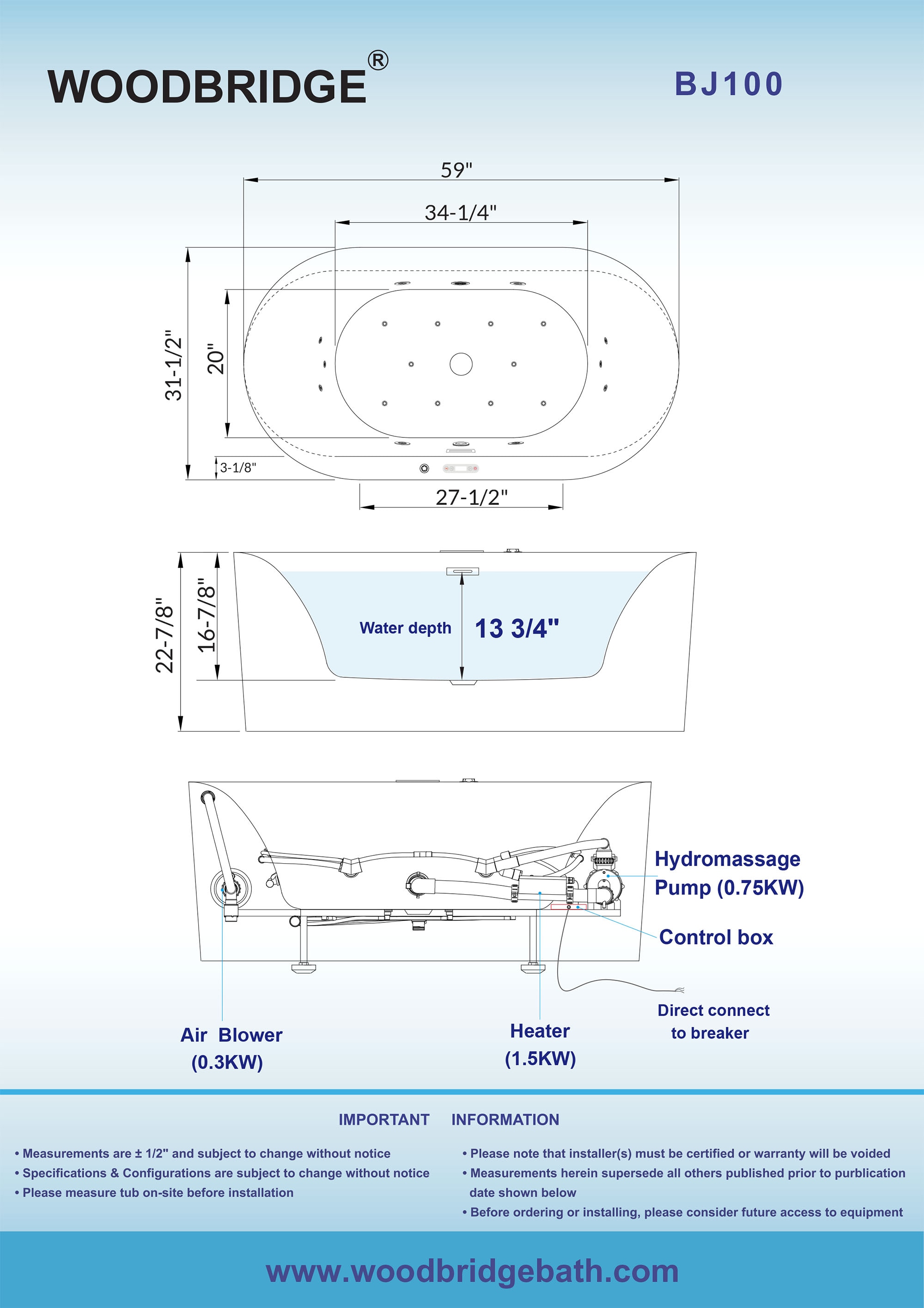 Woodbridge LB227 bathtubs - View #15