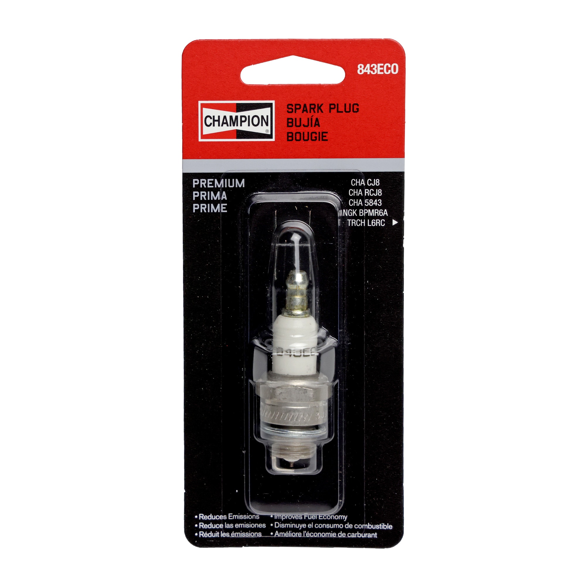 CHAMPION 843ECO-LOWES 3/4-in 2-cycle engine and 4-cycle engine Spark plug