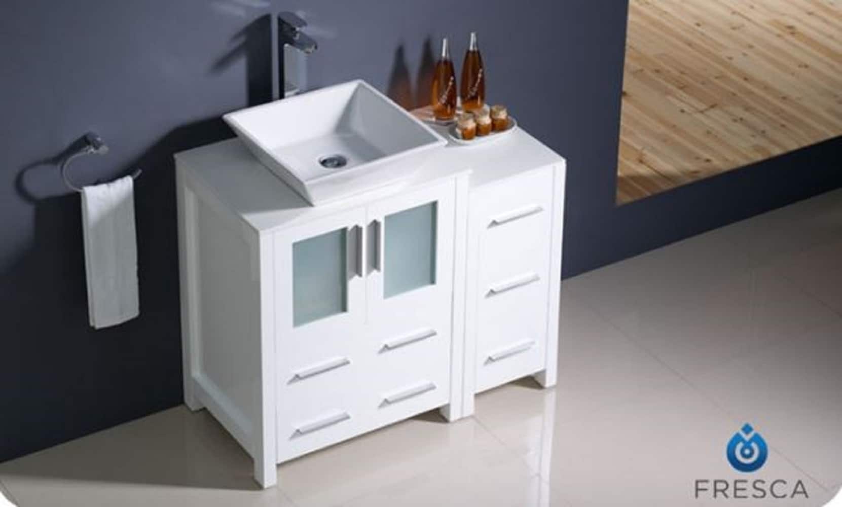 Fresca FCB62-2412WH-CWH-V Bath-Vanity-Combo - View #11