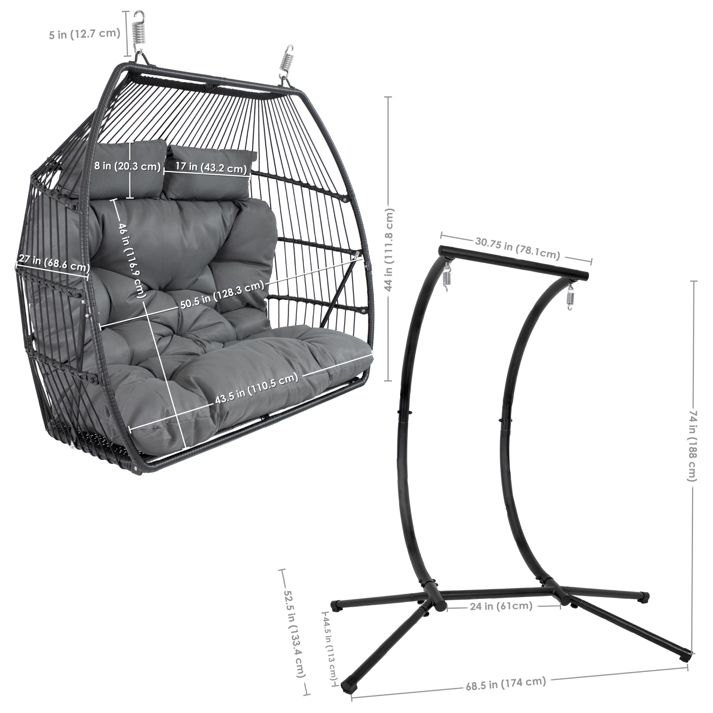 Sunnydaze Decor DL-837 Patio-Chairs - View #3