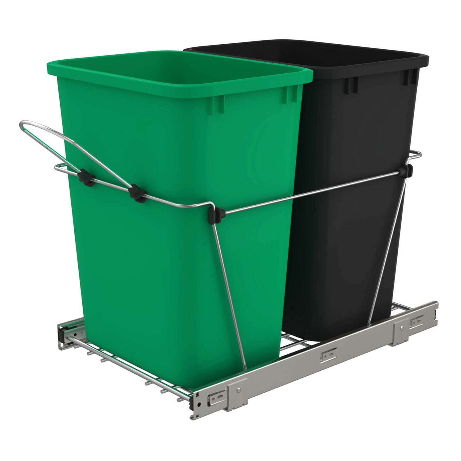 Rev-A-Shelf 252037 11-in x 22-in x 19-in 27-Quarts 2 Pull-out trash can
